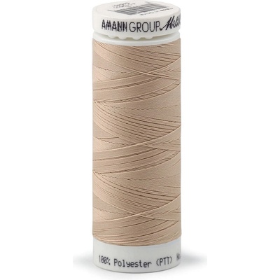 Polyesterové elastické nitě Seraflex Mettler návin 130 m, střední, 0537 béžová světlá