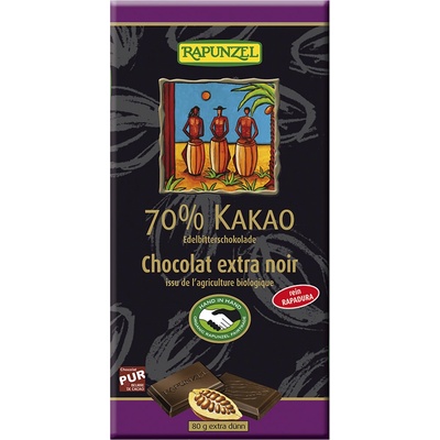 Rapunzel Čokoláda horká 70 % Bio 80 g
