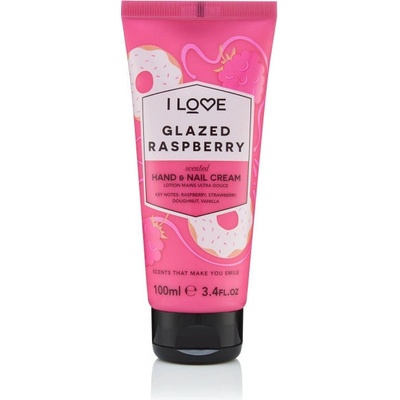 I Love Glazed Raspberry krém na ruce a nehty 100 ml