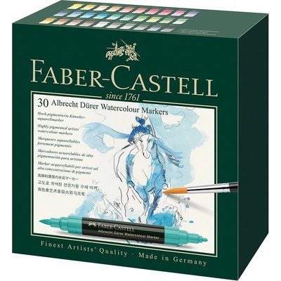 Faber Castell 160330 Albrecht Dürer akvarelové popisovače brush 30 ks – Zboží Dáma