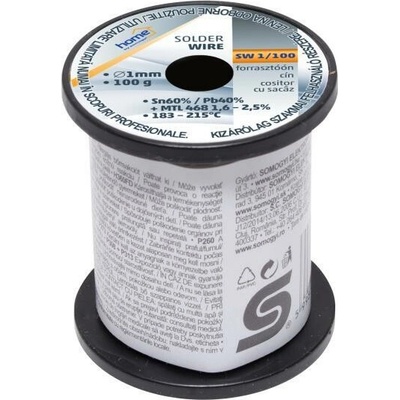 Cín s kalafóniou 1mm/100g (SOMOGYI)
