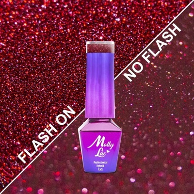 Molly Lac Gél lak DUO Flashing Lights DEEP DESIRE 605 5 ml