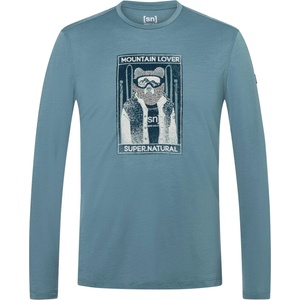 super. natural Мъжка блуза с дълъг ръкав super. natural Bearski L/S Longsleeve - Stormy Weather / Various - размер XXL (216-6434-0315)