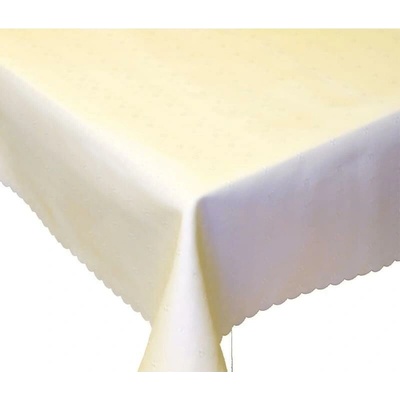 Forbyt Ubrus s nešpinivou úpravou Čtverečky smetanová 150 x 150 cm