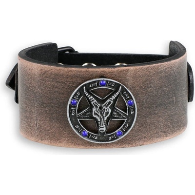 Leather & Steel Fashion náramek unisex brown LSF1 62-b