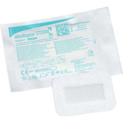 Elastopor Netkané krytí s absorpční vložkouSTERIL 8 x 10 cm 1 ks