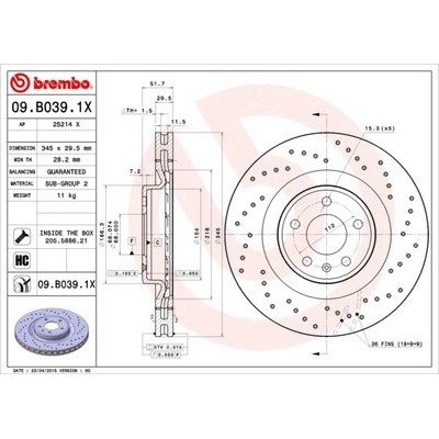 BREMBO 09.B039.1X