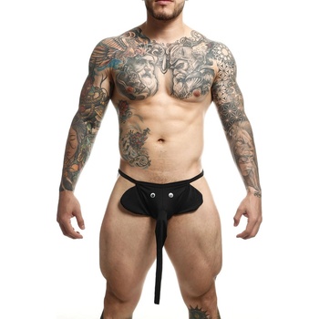 ostatní MOB Eroticwear Elephant Thong Black