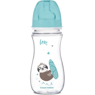 Canpol babies láhev se širokým hrdlem Exotic Animals 35/222_BLU 300 ml