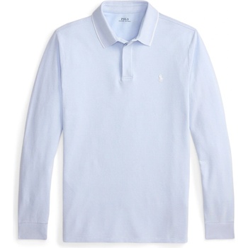 Ralph Lauren Риза с дълъг ръкав Polo Ralph Lauren Men's TipMesh Long Sleeve Shirt - Office Blue/Wht