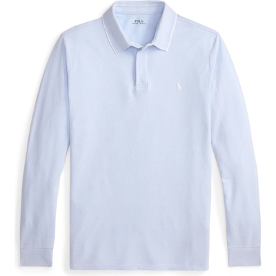Ralph Lauren Риза с дълъг ръкав Polo Ralph Lauren Men's TipMesh Long Sleeve Shirt - Office Blue/Wht