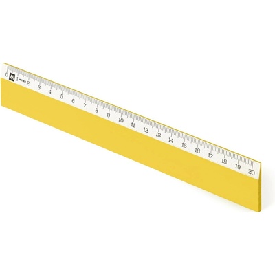 Metrie Scholar-W20GE Dřevěné pravítko žluté 20 cm