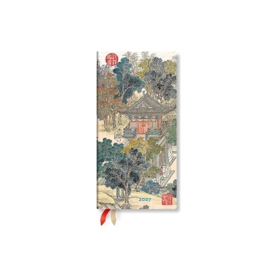 Golden Age of Prosperity Slim Horizontal Hardcover 12 Month Weekly Planner, 160pg, 100gsm by Paperblanks an Era in Jinling 2027