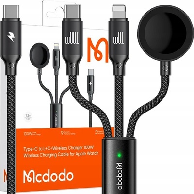 Mcdodo CA-4940 USB-C 3in1, USB-C, Lightning, Apple Watch