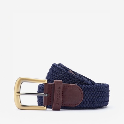 Barbour Modrý strečový pásek Stretch Webbing belt – Zboží Mobilmania