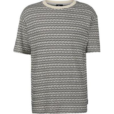 Quiksilver Мъжка тениска Quiksilver Okano Jacquard S/S Tee T-shirt - Bone White Horizons Horizontal - размер XXL (216-8987-0216)