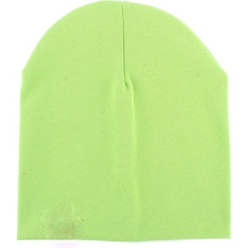 Detská čiapka dvojvrstvová zelená Jesenná detská čiapka