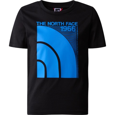 The North Face Детска тениска b graphic s/s tee 1 tnfblk/opticblu - xl (nf0a854xogf)