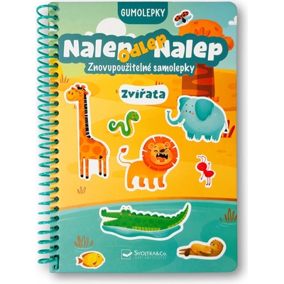 Nalep odlep nalep! gumolepky zvířata – Zboží Mobilmania
