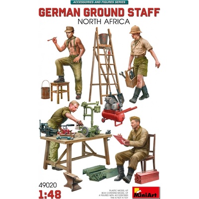 MiniArt German Ground Staff w/ Accessories North Africa 1:48