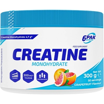 Image 1 of 6PAK Nutrition Creatine Monohydrate [300 грама] Грейпфрут