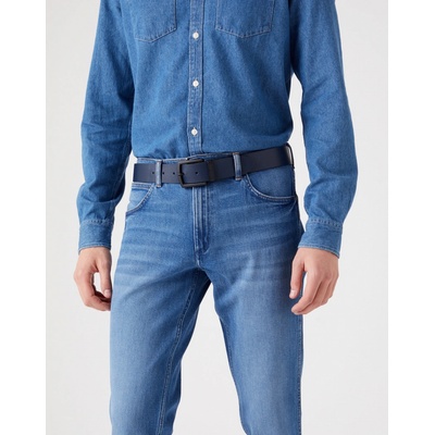 Wrangler kožený opasek W0E7US114 2SIDED belt Navy