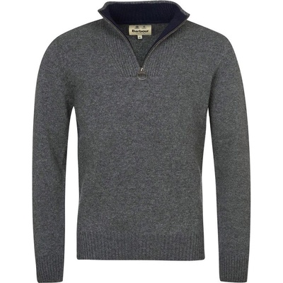 Barbour Nelson Essential Half Zip Sweatshirt Storm Grey