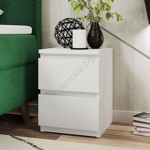 MIRJAN 24 Нощно шкафче MALWA 40x40 см матово бял (MJ0052)