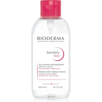 BIODERMA Sensibio H2O мицеларна вода за чувствителна кожа с дозатор 850ml