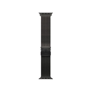 Apple Watch 49mm Milanese Loop: Black Titanium Milanese Loop - Medium (mxkg3zm/a)