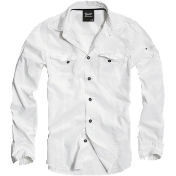 Image 1 of Brandit Брандит Slim Fit риза с дълъг ръкав, бяла (4005.7)