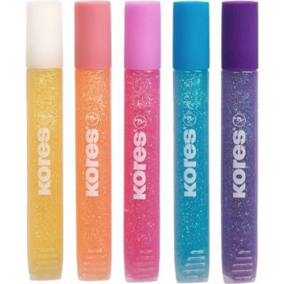 Kores Lepidlo Kores Glitter Glue Pastel 5 x 10,5 ml