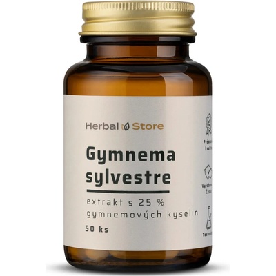Gymnema sylvestre kapsle extrakt s 25% gymnemových kyselin 50 kapslí