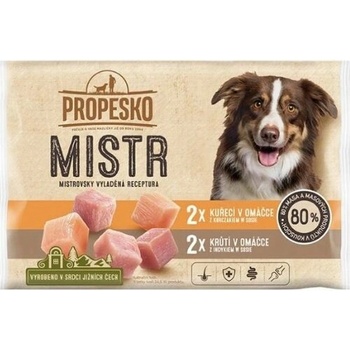 Propesko Mistr s kuracím a morčacím v omáčke 4 x 85 g