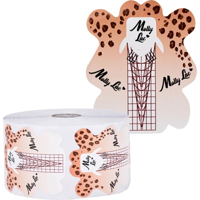 MollyLac Šablóny na nechty Gepard 100 ks