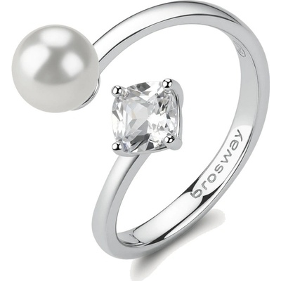 Brosway stříbrný prsten Infinite White Fancy FIW147