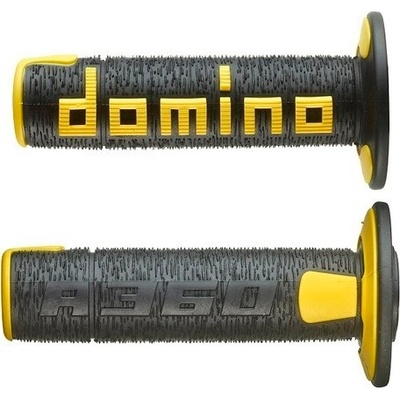 Gripy (offroad) dĺžka 120 mm, DOMINO (čierno-žlté) M018-189