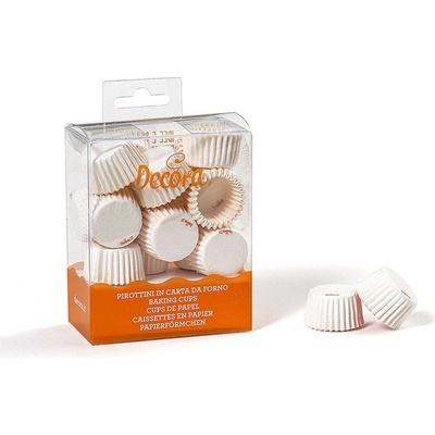 Decora košíčky na pralinky bílé 200ks 2,7x1,7cm – Zboží Mobilmania