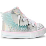 Skechers Детски маратонки Skechers Unisex Kids' High-Top Trainers - Silver/Pink