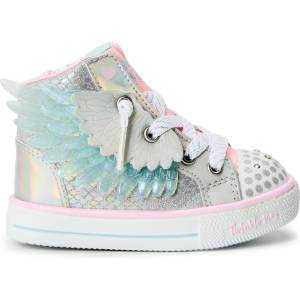 Skechers Детски маратонки Skechers Unisex Kids' High-Top Trainers - Silver/Pink