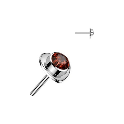 Šperky4U Náhradní srdíčko k PUSH IN piercingu TITAN TIT1720-R