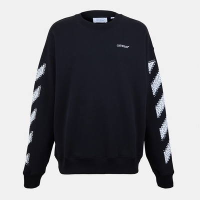 Off White Блуза Off White Men's Skate Relaxed Fit Crew Sweatshirt - Black-White
