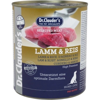 Dr.Clauder's Jehněčí & Rýže 800 g