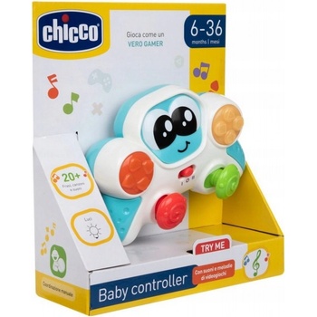 Chicco Interaktívny detský hrajúci ovládač modrá/biela