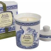 Julie Clarke Candlemaker Blue Peacock Listy Patchouli a Sandalové dřevo 150 g