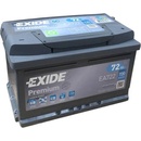 Exide Premium 72Ah 720A right+ (EA722)