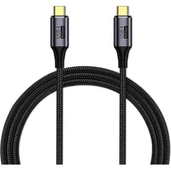 PremiumCord Кабел USB 4 Gen3x2, Thunderbolt, 40Gbps, 8K60Hz, 240W, C - C, M/M, 1, 2 m, черен KU4CR12 (KU4CR12)