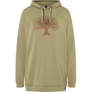 super. natural Дамски вълнен пуловер super. natural Women's Feel Good Tok Hoodie - Aloe / Copper (105-5046-0112)