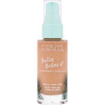 Physicians Formula Butter Believe It! Foundation + Concealer дълготраен кремообразен фон дьо тен 30 ml нюанс Light-To-Medium