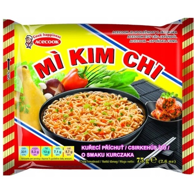 Vina Acecook Mi Kim Chi instantní nudlová polévka s kuřecí příchutí 75g